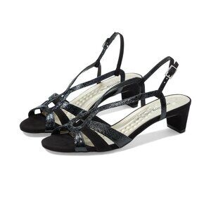 Walking Cradles Leandra Black Suede Patent Size 9.5, W-121505